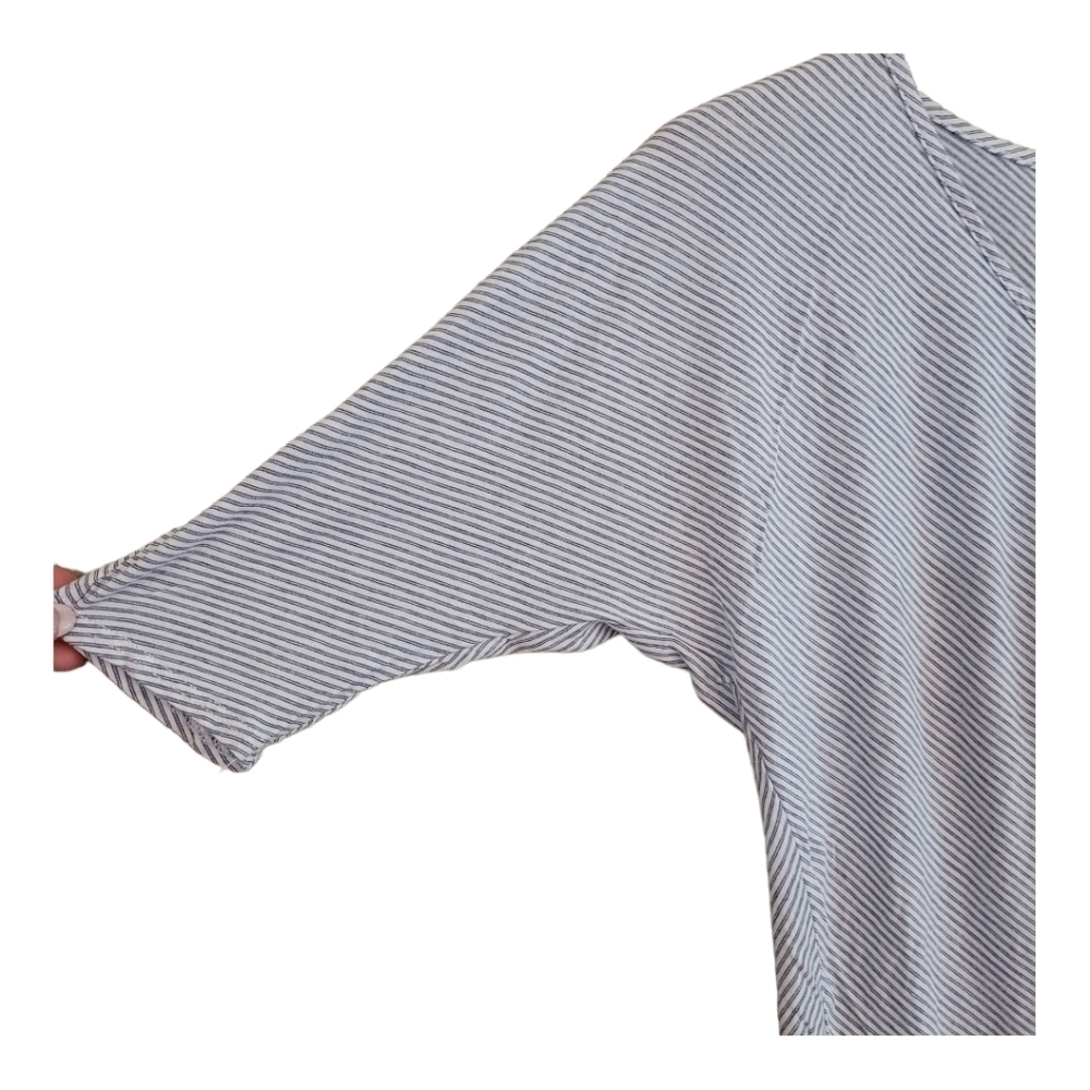 COPY - Green Envelope Cropped 3/4 T-shirt Front Tie Casual Basic Every Day - Picture 3 of 12